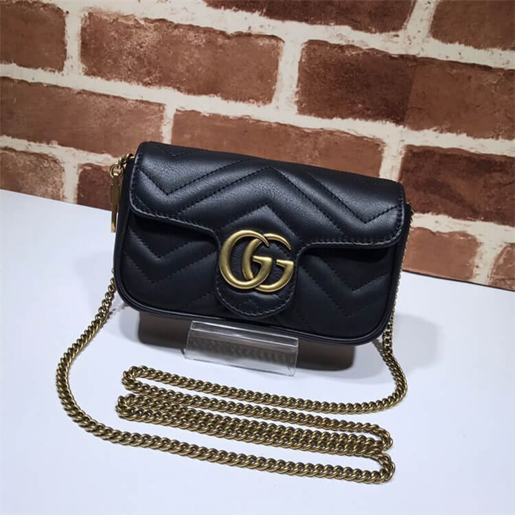 Gucci GG Marmont matelasse Leather Super Mini Bag - Bagrepz