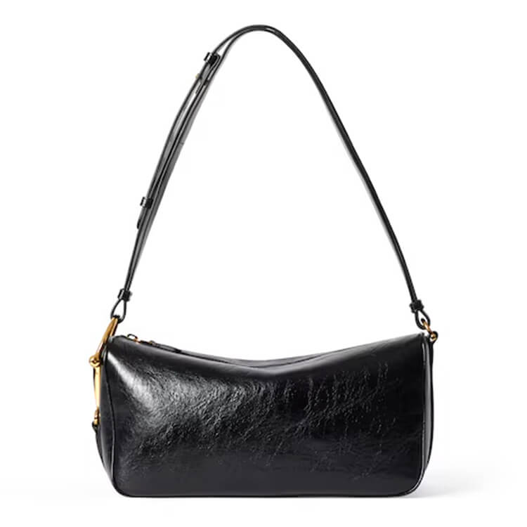 Replica Gucci Half Horsebit Medium Shoulder Bag 860787 AAF1G 1000 (1)